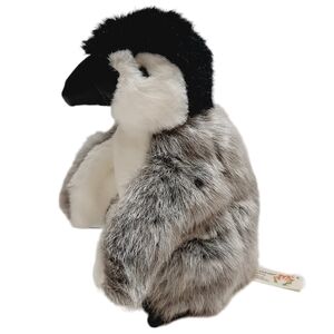 🍒 FOLKMANIS - Baby Emperor Penguin Hand Puppet Realistic Plush Soft Kids Toy